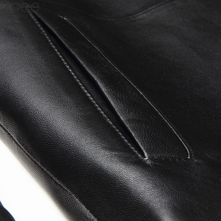 ラム レザー コート メンズ アウター 秋/冬 本革 羊革 フード フード付き シンプル ブラック M/L/2L/3L/4L/5L f4b20 |  | 03