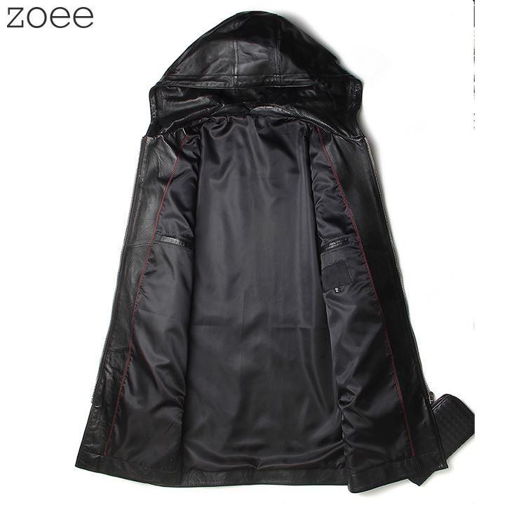 ラム レザー コート メンズ アウター 秋/冬 本革 羊革 フード フード付き シンプル ブラック M/L/2L/3L/4L/5L f4b20 |  | 05