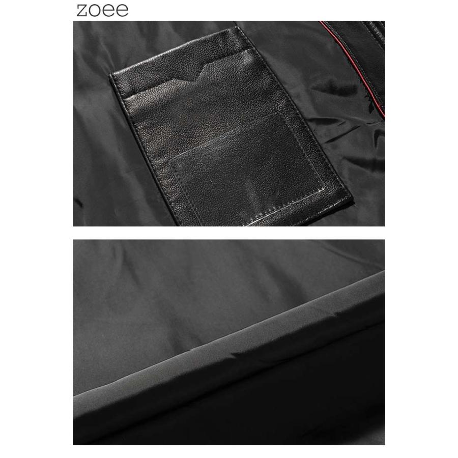 ラムレザーダウンコート ミンクファー襟 メンズ 秋冬 アウター コート 本革 レザーコート ブラック/ブラウン L/2L/3L/4L/5L f4b33 |  | 07