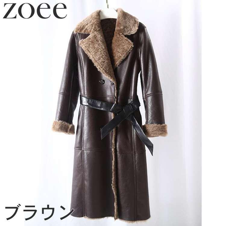 ラムムートンコート レディース 冬アウター 3L L 2L ラムレザー