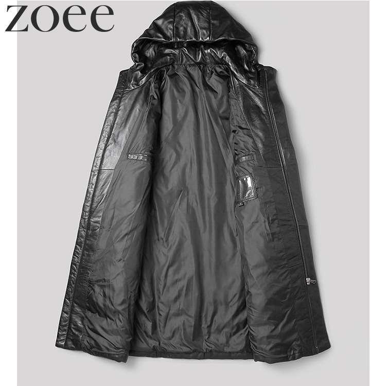 ダウンコート メンズ 秋冬 アウター ラムレザー 本革 フード 暖かい 格好良い ブラック L/2L/3L/4L/5L g4b04 |  | 02