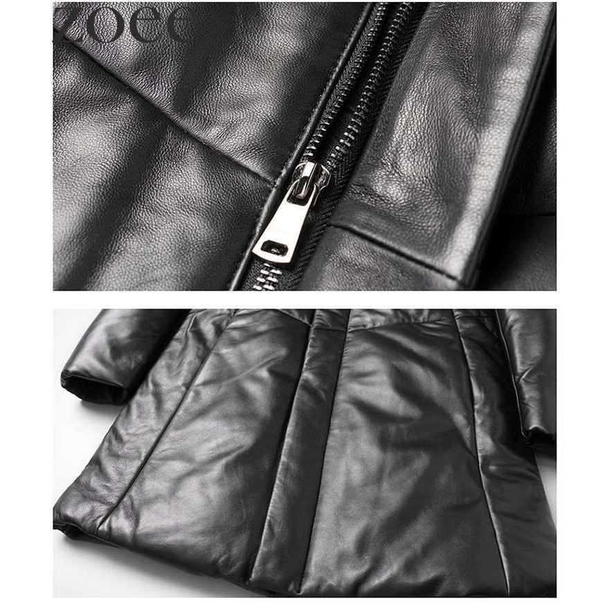 ダウンコート メンズ 秋冬 アウター ラムレザー 本革 フード 暖かい 格好良い ブラック L/2L/3L/4L/5L g4b04 |  | 04