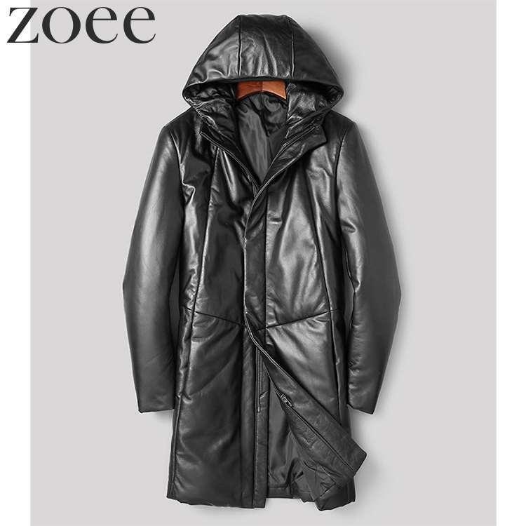 ダウンコート メンズ 秋冬 アウター ラムレザー 本革 フード 暖かい 格好良い ブラック L/2L/3L/4L/5L g4b04 |  | 07