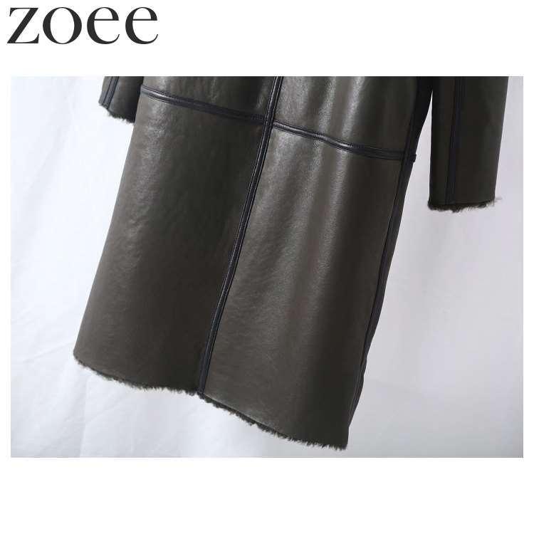 ムートンコート トルコ産Wフェイスラムムートン使用 レディース 秋冬