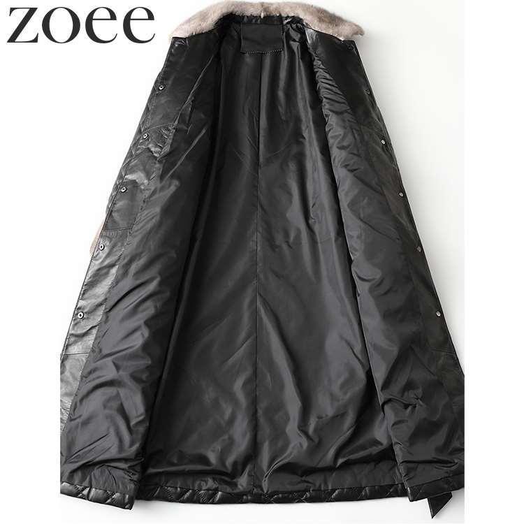 ラムレザーコート ミンクファー付き 中綿 レディース 秋冬 アウター 長袖 本革 ブラック M/L/2L/3L/4L h1b02 |  | 03