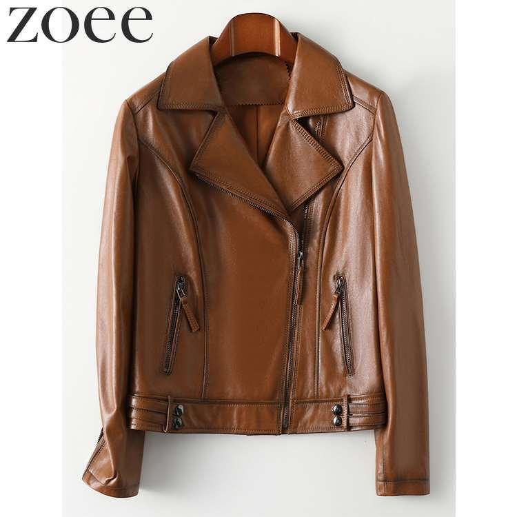 ライダースジャケット ラムレザージャケット 本革 レディース 秋冬