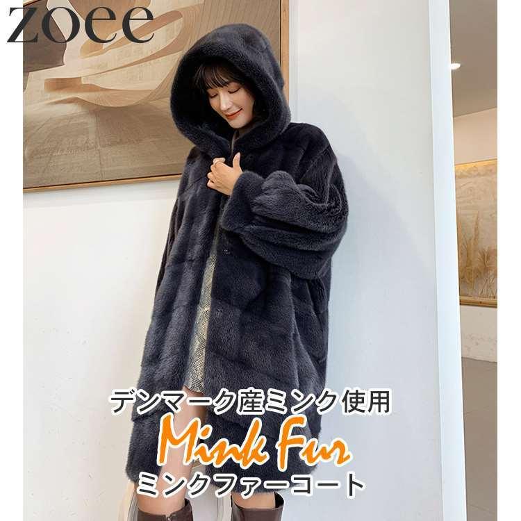 DENMARK MINK ブラック ミンクファーコート ミンクライクフェイクファーボリュームコート ／ mink-like fake fur