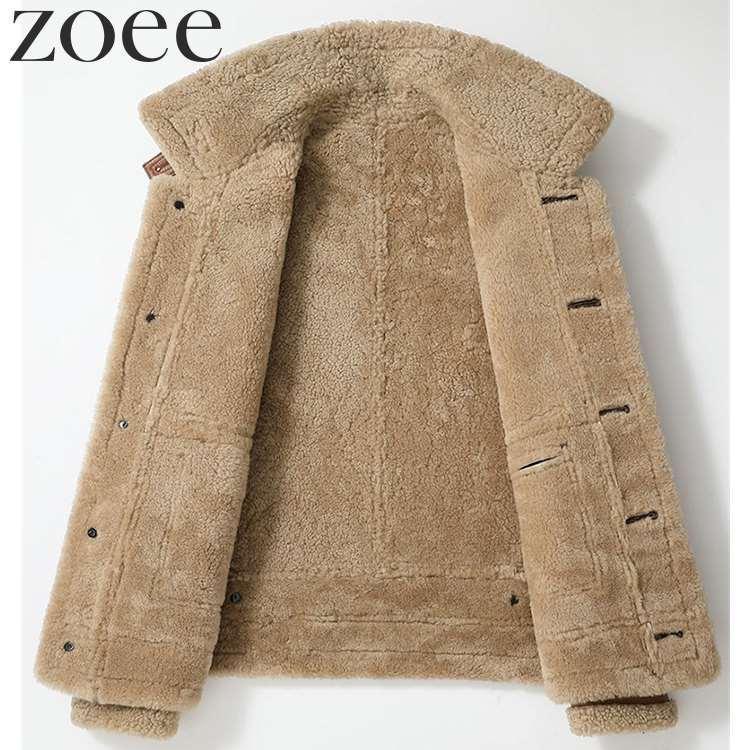 ムートンジャケット メンズ 秋冬 アウター Wフェイスラムムートン