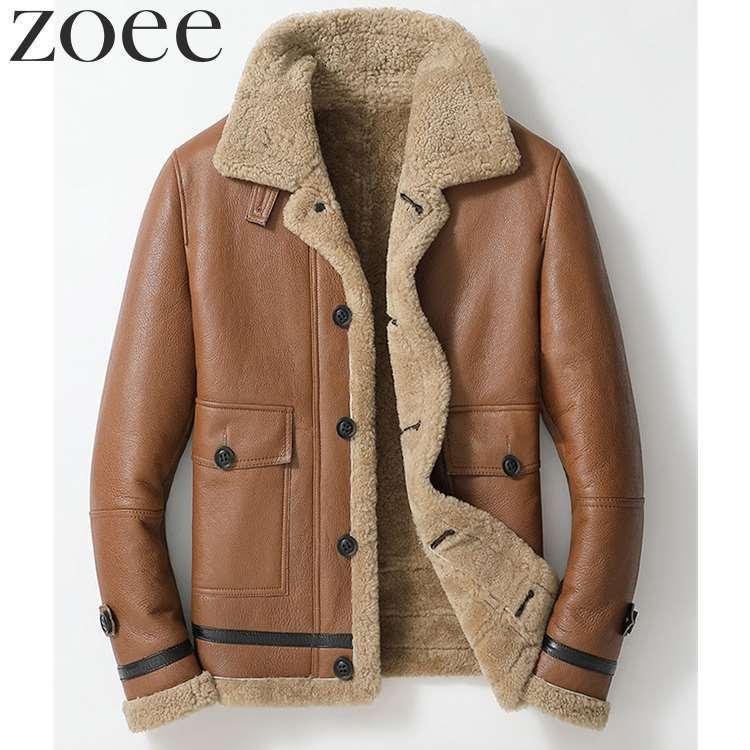 ムートンジャケット メンズ 秋冬 アウター Wフェイスラムムートン