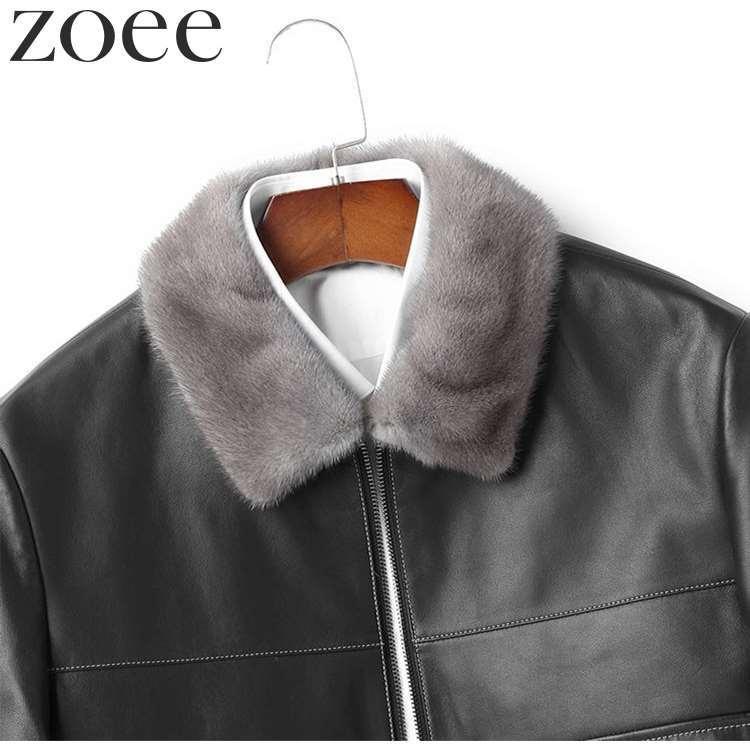 ラムレザージャケット ホワイトグースダウン90% ダウンジャケット メンズ 秋冬 アウター 本革 ブラック L/2L/3L/4L/5L h4b34 |  | 01