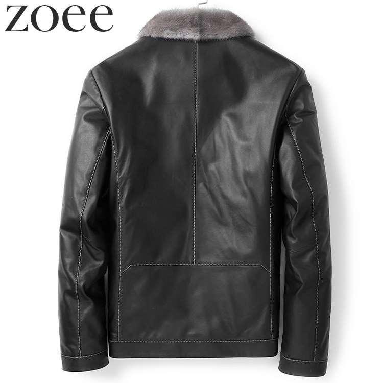 ラムレザージャケット ホワイトグースダウン90% ダウンジャケット メンズ 秋冬 アウター 本革 ブラック L/2L/3L/4L/5L h4b34 |  | 08