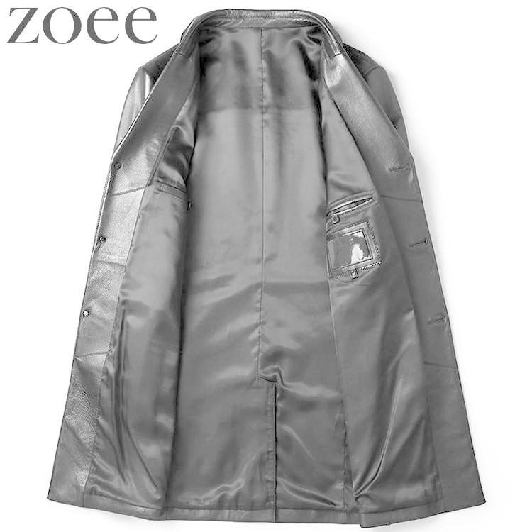 ラムレザーコート チェスターコート 本革 メンズ 秋冬 アウター ブラック L/2L/3L/4L/5L h4b35 |  | 06