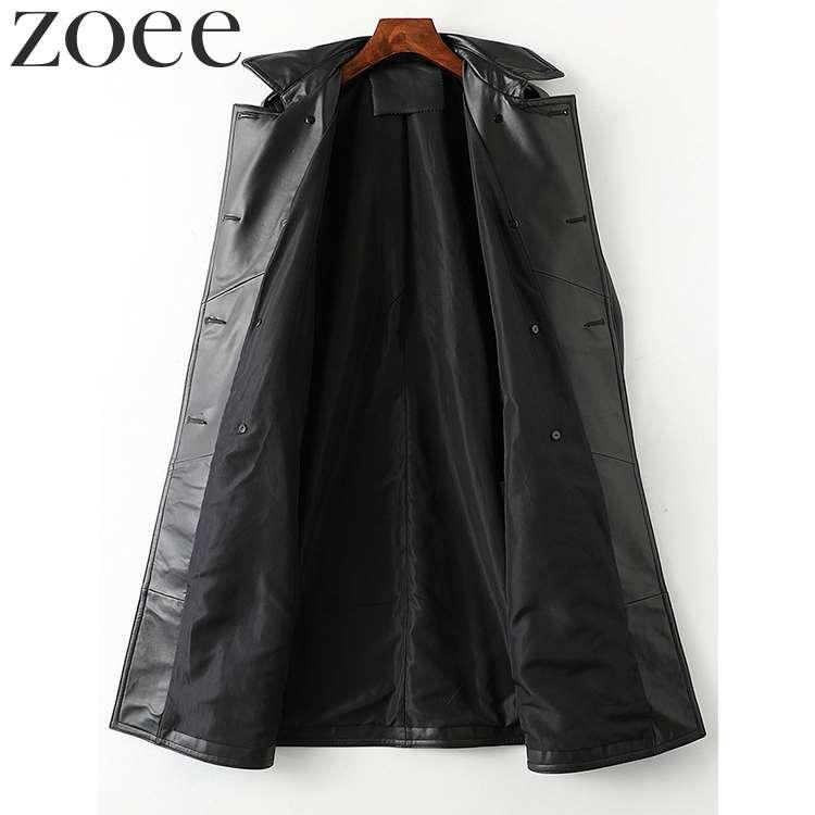 レザートレンチコート レディース 秋冬 アウター ブラック 2L/3L/4L/5L i1b06 |  | 03