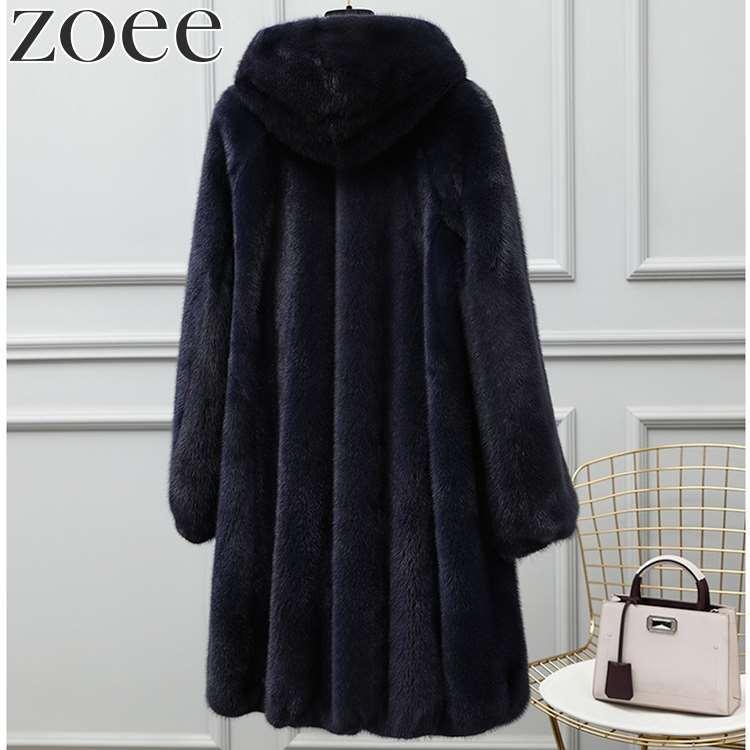 ミンクファーコート フード付き 毛皮 レディース 秋冬 アウター