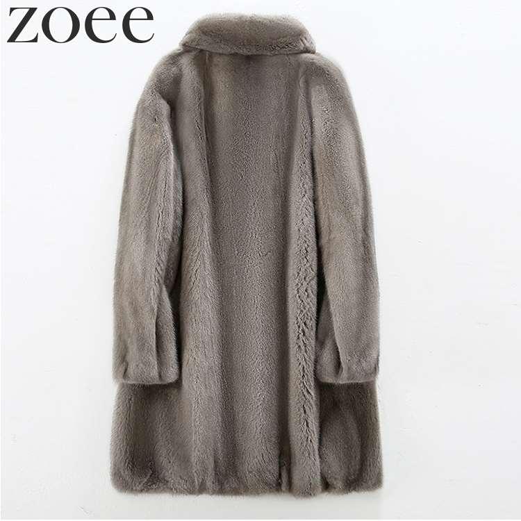 ミンクファーコート 高級 毛皮 レディース 秋冬 アウター グレー M/L/2L/3L/4L i1e72の画像