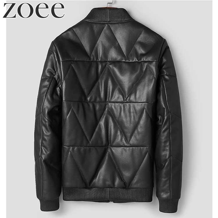 ラムレザージャケット ダウン90% 本革 ブルゾン メンズ 秋冬 アウター ブラック M/L/2L/3L/4L/5L i4b11 |  | 01