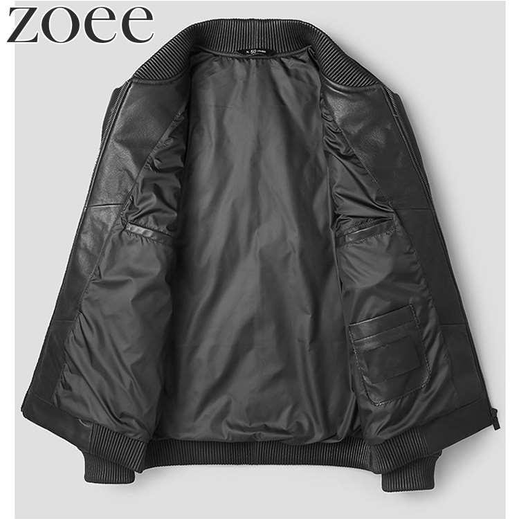 ラムレザージャケット ダウン90% 本革 ブルゾン メンズ 秋冬 アウター ブラック M/L/2L/3L/4L/5L i4b11 |  | 02