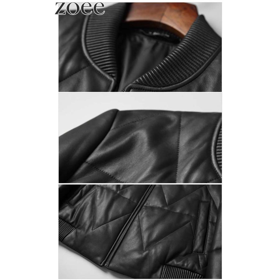 ラムレザージャケット ダウン90% 本革 ブルゾン メンズ 秋冬 アウター ブラック M/L/2L/3L/4L/5L i4b11 |  | 03