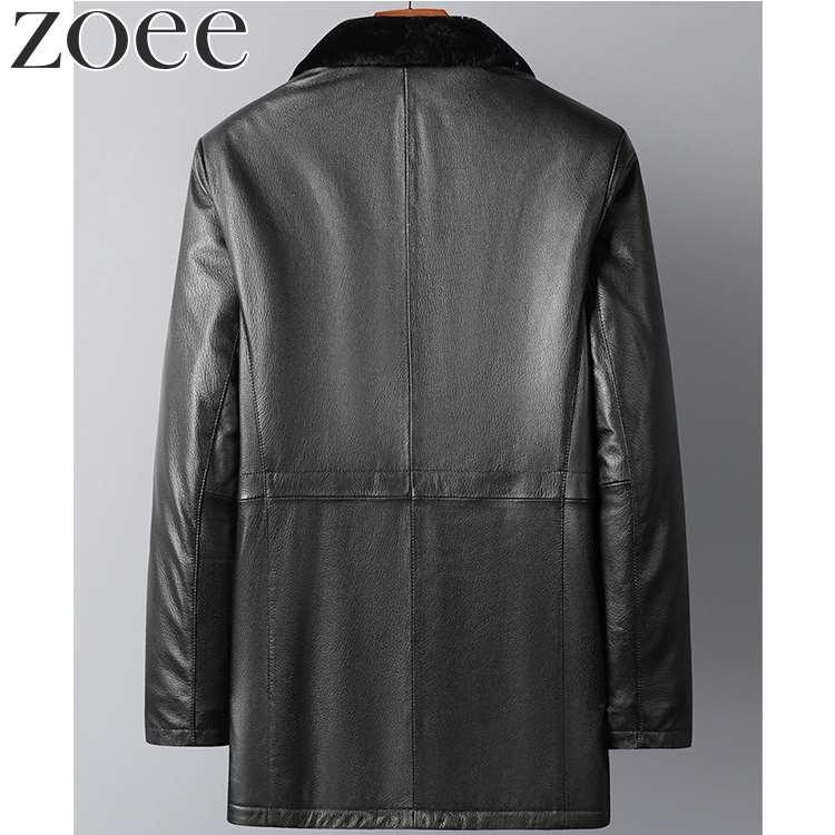 レザーコート 山羊革 ラムファー 本革 メンズ 秋冬 アウター ブラック L/2L/3L/4L/5L i4b14 |  | 01