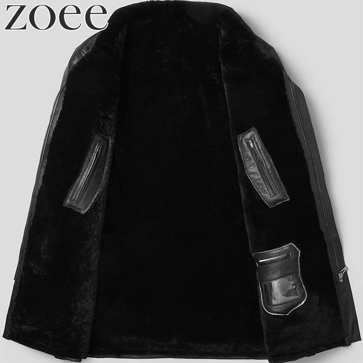 レザーコート 山羊革 ラムファー 本革 メンズ 秋冬 アウター ブラック L/2L/3L/4L/5L i4b14 |  | 02