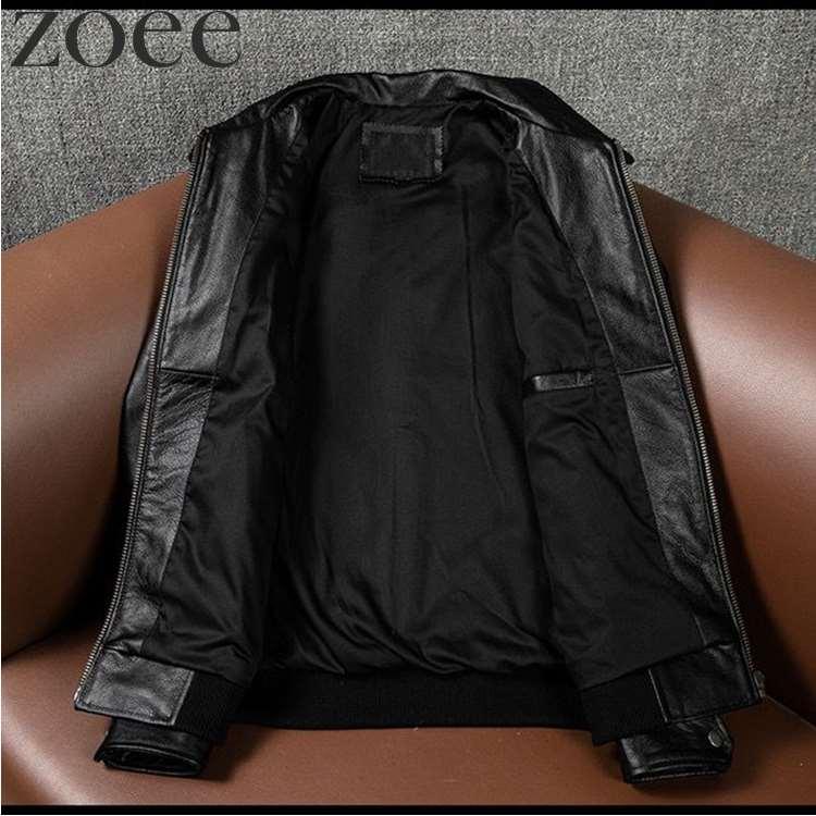 カウレザージャケット 牛革 本革 メンズ 秋冬 アウター ステンカラージャケット ブラック S/M/L/2L/3L/4L/5L i4b41 |  | 04