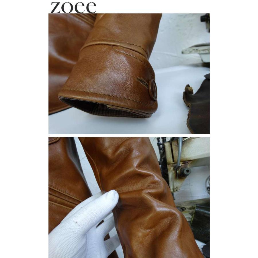 カウレザージャケット 牛革 本革 メンズ 秋冬 アウター ステンカラージャケット ブラウン L/2L/3L/4L i4b43 |  | 03