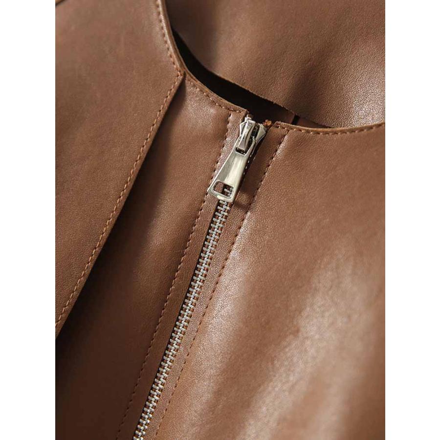 専用！！マックスアンドコー　レザーコート　ラムレザー　羊革　ブラウン　茶　40 専用！！マックスアンドコー レザーコート ラムレザー 羊革 ブラウン 茶 40