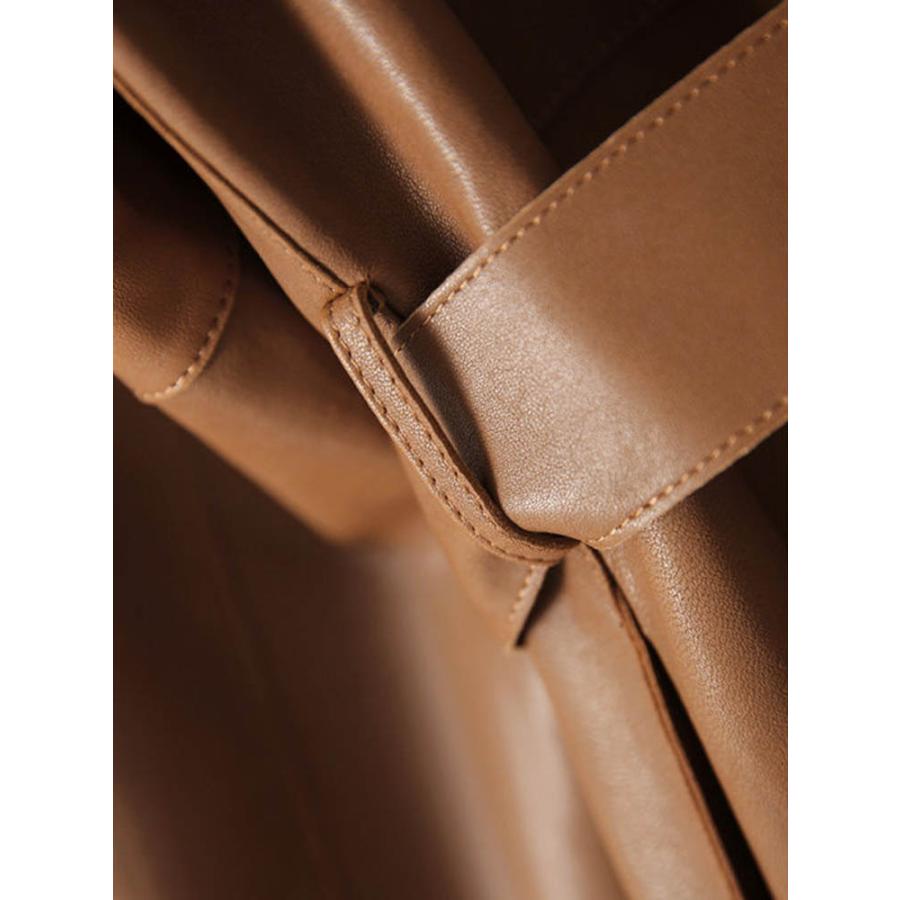 【極美品】ダーマコレクション　ラムレザーコートL　こげ茶　ベルト　膝下丈 ラムレザーロングコートうるおい女神プラセンタドリンク60本 シーオー