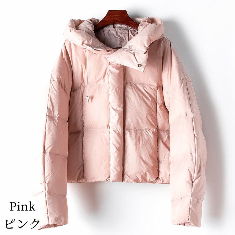 ZOyベージュ ダウンジャケット QUARTZ Co. クオーツコー ダウンジャケット ZOE ショート丈 650フィル