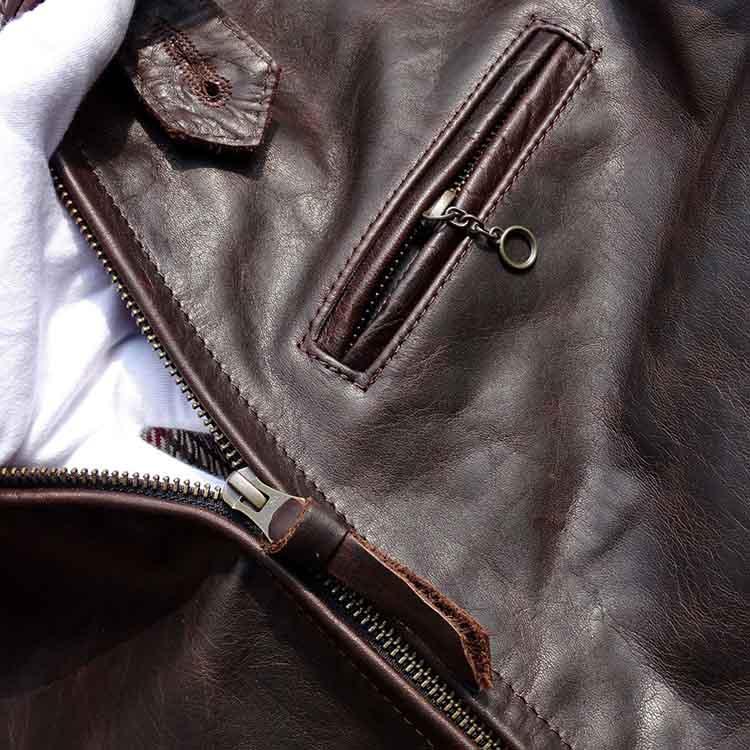 フォウル レザー ジャケット コート メンズ  仔馬革 アウター ブラウン S/M/L/2L/3L/4L/5L k4b07 |  | 09