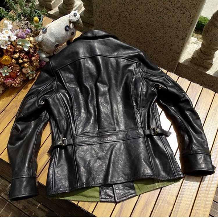 フォウル レザー ジャケット コート メンズ  仔馬革 アウター ブラック S/M/L/2L/3L/4L/5L k4b11 |  | 02