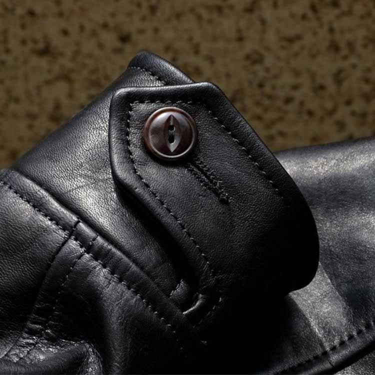 フォウル レザー ジャケット コート メンズ  仔馬革 アウター ブラック S/M/L/2L/3L/4L/5L k4b11 |  | 08