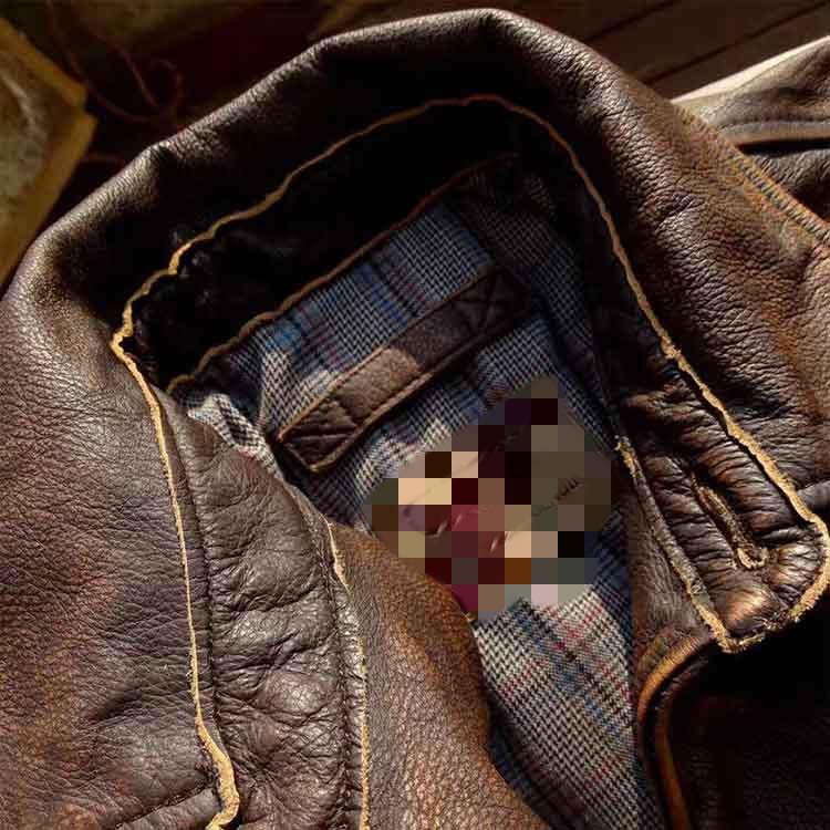 カーフレザー ジャケット コート メンズ 子牛革 アウター ブラウン S/M