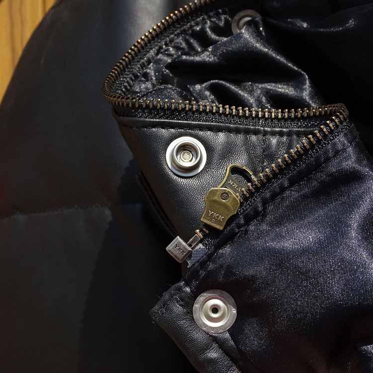 ラムレザー ダウンジャケット コート メンズ アウター ブラック S/M/L