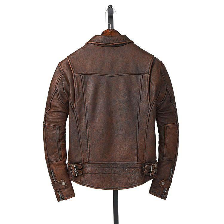 カウレザー ジャケット コート メンズ  牛革 アウター ブラウン S/M/L/2L/3L/4L/5L k4b23 |  | 03