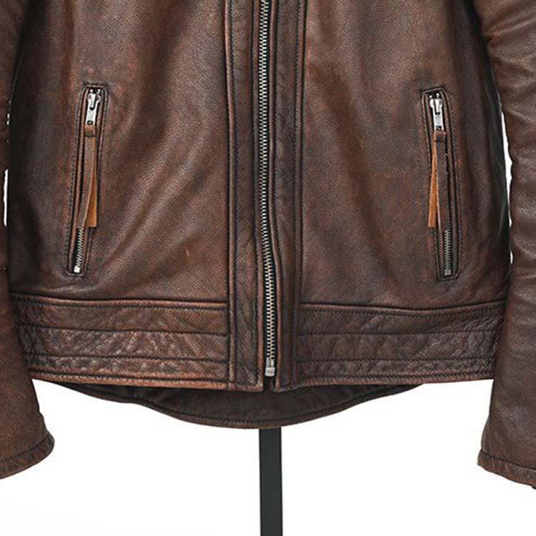 カウレザー ジャケット コート メンズ  牛革 アウター ブラウン S/M/L/2L/3L/4L/5L k4b23 |  | 05