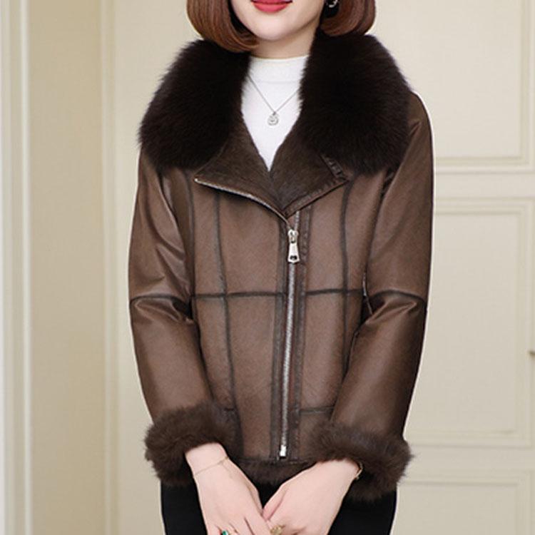 フォックスファー襟 ラビットファームートン ジャケット コート
