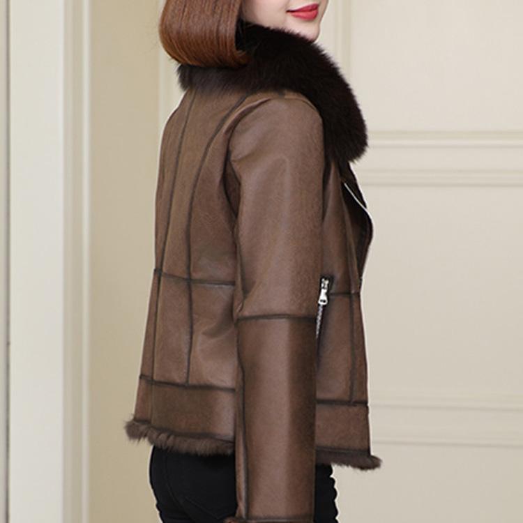 フォックスファー襟 ラビットファームートン ジャケット コート