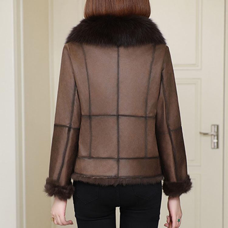 フォックスファー襟 ラビットファームートン ジャケット コート