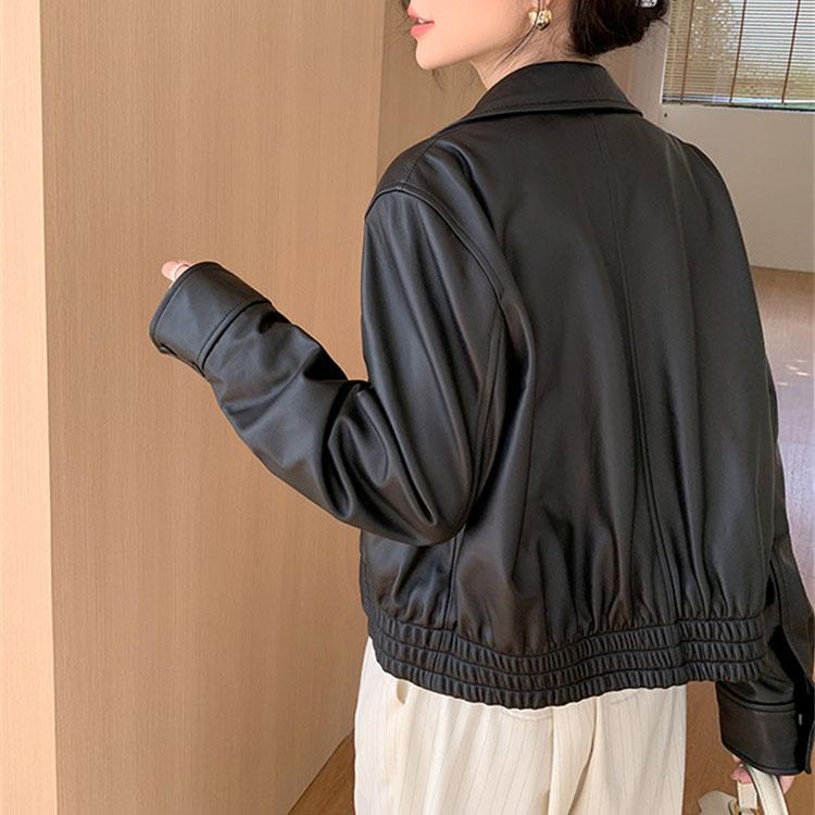 ラムレザー ジャケット コート レディース 本革 秋/冬 アウター
