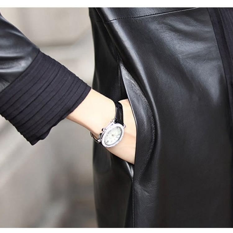 ラムレザー コート レディース ミドル ロング 本革 羊革 秋/冬 アウター ブラック M/L/2L l1b41 |  | 06