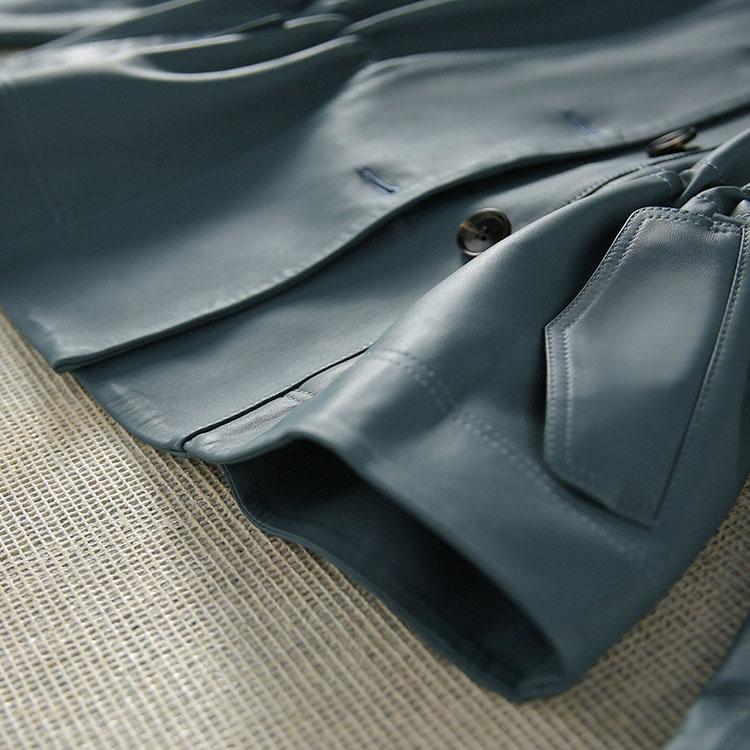 ラムレザー ジャケット コート レディース ショート 本革 羊革 秋/冬 アウター ブラック/ブルー M/L/2L/3L l1b45 |  | 06