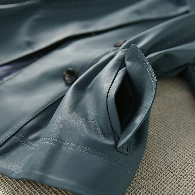 ラムレザー ジャケット コート レディース ショート 本革 羊革 秋/冬 アウター ブラック/ブルー M/L/2L/3L l1b45 |  | 07