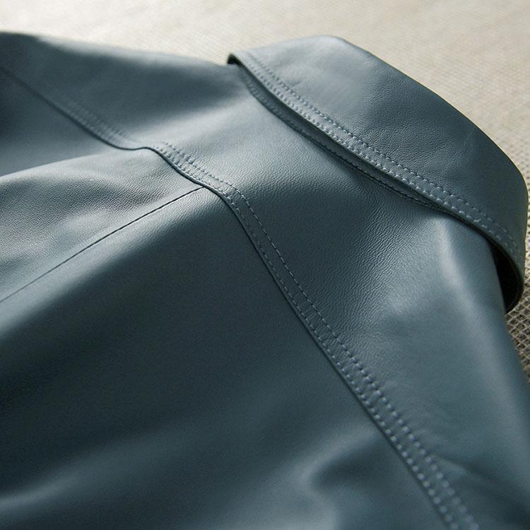 ラムレザー ジャケット コート レディース ショート 本革 羊革 秋/冬 アウター ブラック/ブルー M/L/2L/3L l1b45 |  | 08