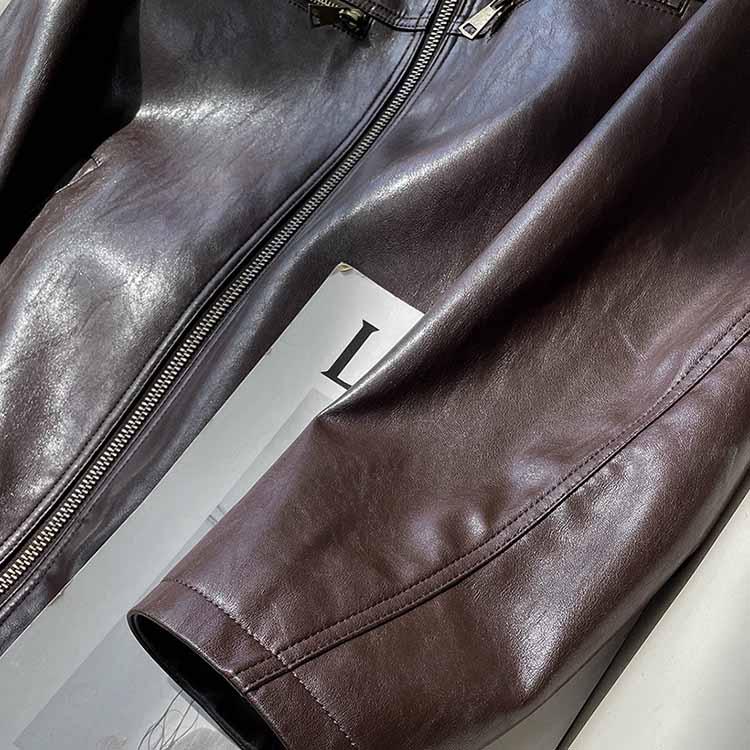 ラムレザー ジャケット コート レディース ショート 本革 羊革 秋/冬 アウター ブラウン S/M/L l1b60 |  | 04