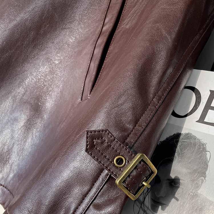 ラムレザー ジャケット コート レディース ショート 本革 羊革 秋/冬 アウター ブラウン S/M/L l1b60 |  | 05