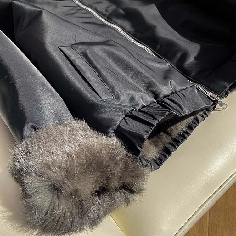 モッズ ラビット ジャケット コート アウター レディース 毛皮 ブラック M/L l1d03 |  | 09