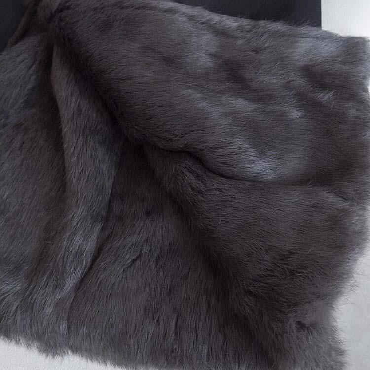 モッズ ラビット ラム コート アウター ミドル ロング レディース 毛皮 ブラック M/L l1d16 |  | 06