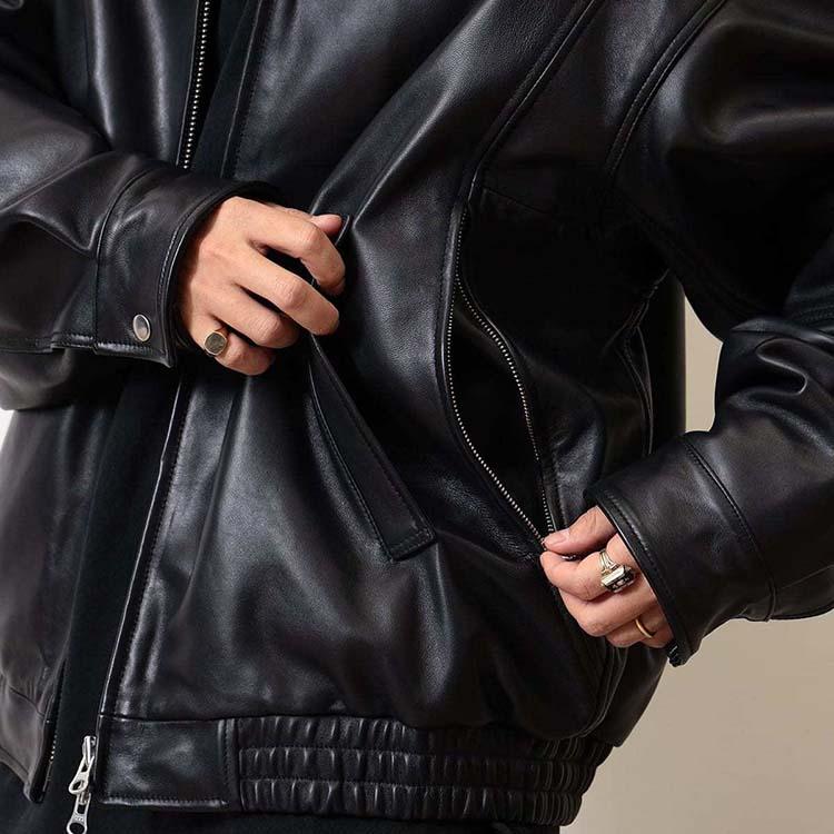 ラムレザー ジャケット コート メンズ レザー アウター 本革 秋/冬