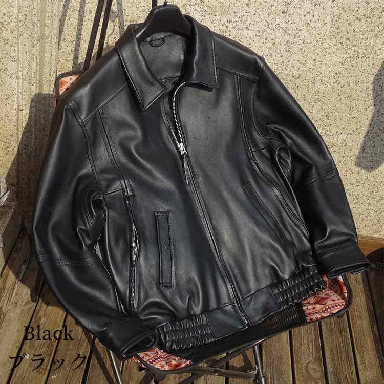 ラムレザー ジャケット コート メンズ レザー アウター 本革 秋/冬